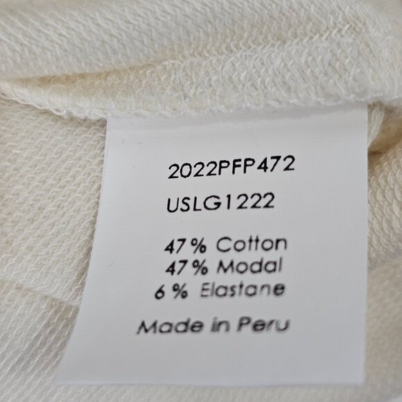 Universal Standard Women's Cream Puff Raglan Sleeve Split Back Top Size XS NWT - Picture 10 of 15